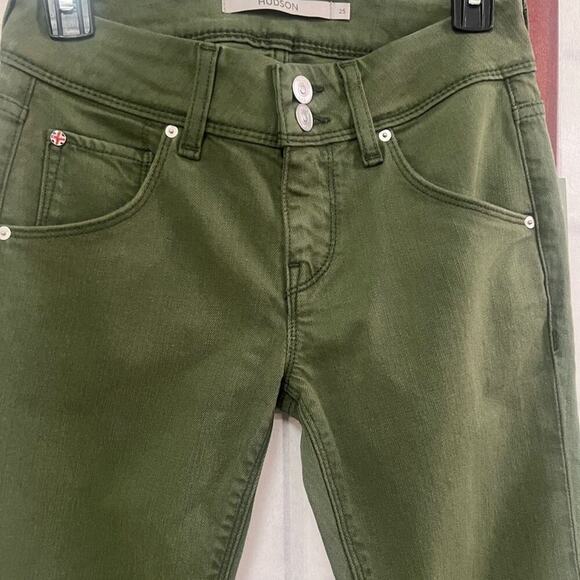 Hudson Jeans Women's Boot Cut in Forest Green - Picture 4 of 10